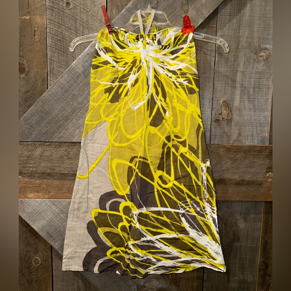 Lola & Liza Vibrant Abstract Flower Print Dress. Size (EU) 38/(US 8).